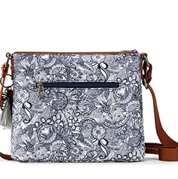 SAKROOTS Navy Spirit Desert 2 Artist Circle Crossbody Bag. New. - Picture 11 of 15